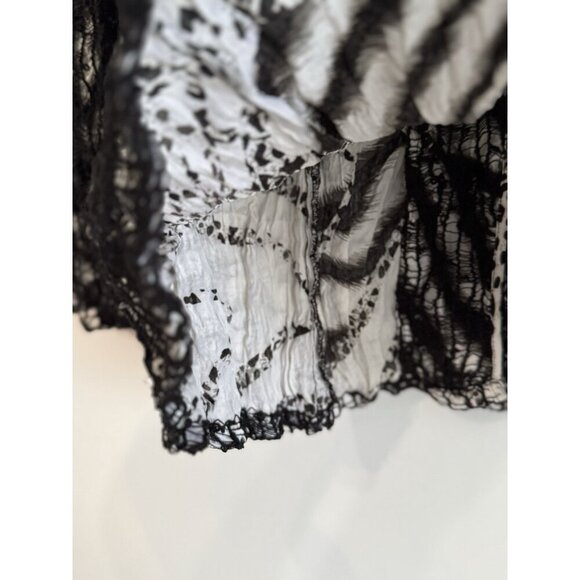 Passion Concepts Women’s Zebra Print Blazer Size Medium Lace Sequin Overlay Glam - Picture 8 of 12